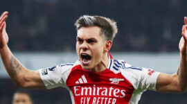 Leandro Trossard Tampil Gemilang Pada Pertandingan Arsenal Melawan Aston Villa