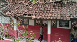 Pohon Tumbang Timpa Ruang Kelas SDN Sukasari (Istimewa)