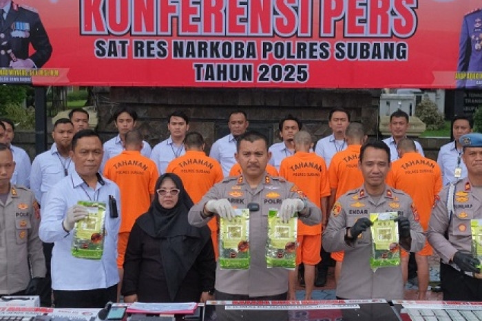 Polres Subang Amankan 5 Kilogram Sabu, Ungkap Jaringan Narkoba Besar (dok. Humas)