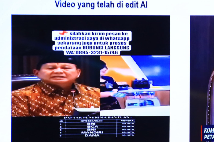 Pelaku Deepfake Video Presiden Prabowo dan Pejabat Negara Ditangkap (Humas Polri)