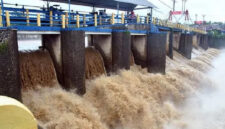 Potret Bendungan Katulampa usai banjir bandang di Puncak Bogor.