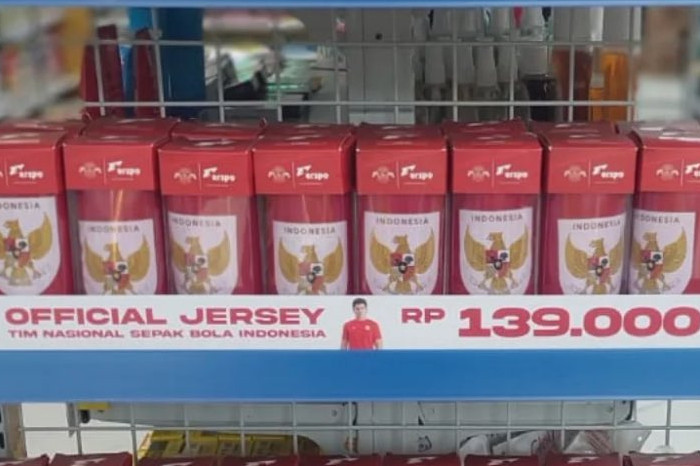 Harga Jersey Resmi Timnas Indonesia di Indomaret